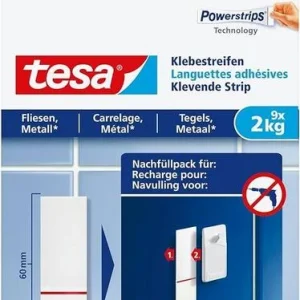 Fitas Adesivas Tesa para Azulejos e Metal Até 2 K.