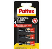 Pattex Cola Instantânea Mini Trio, 3x1g