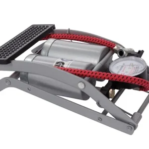 Bomba de Pé com Cilindro Duplo e Manómetro