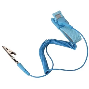 Pulseira Antiestática Ajustável e Elástica - Azul