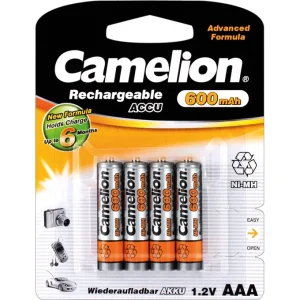 Bateria Recarregavel 1.2v 600mah Ni-Mh 4pcs