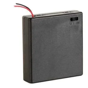 BH341BS Suporte 4 pilha AA com fios+ switch