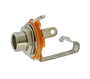 Conector Jack Fêmea 6.35mm - Chas. Circuito Aberto