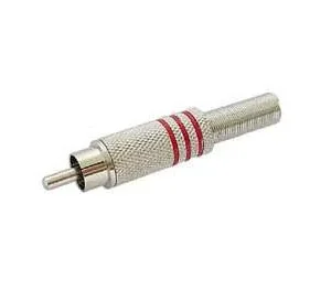 Velleman Ca063r Conector Rca Níquel, Vermelho