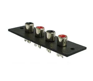 Ficha Rca 4p Amp - Nickel