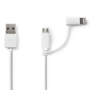 Cabo de Carregamento e Sincronização 2-Em-1 Usb.