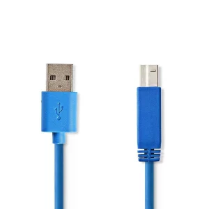 Cabo Usb 3.0 - Usb B 3.0 3m Azul