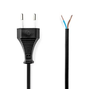 Cabo de Alimentação Euro Macho Aberto Reto