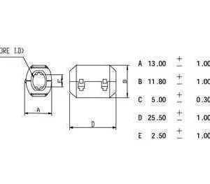 Filtro P/ Cabo 5.0mm