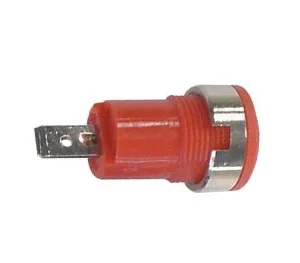 Alveolo 8mm Painel Ligação Faston Vermelho