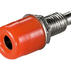 Soquete para Painel Isolado de 4.0 Mm Vermelho