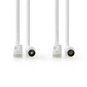 Nedis Csgl4500wt30 Cabo Coaxial 3 M Branco