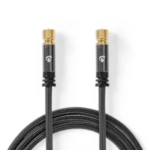 Nedis Cstb41000gy50 Cabo Coaxial 5 M Tipo F Cinze.