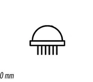 Lâmpada LED Jumbo 20mm Vermelha Difusa