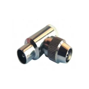 Ficha Iec Macho Curva Metálica Daxis (25 Un)