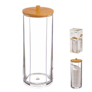 Doseador para Discos de Algodão com Tampa de Bamb.