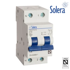 Dijuntor Magnetotérmico Solera 1polo+ Neutro 20a