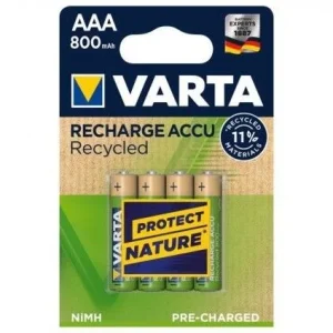 Pilha Varta Recargable Accu AAA Lr03 800mah Pack 4