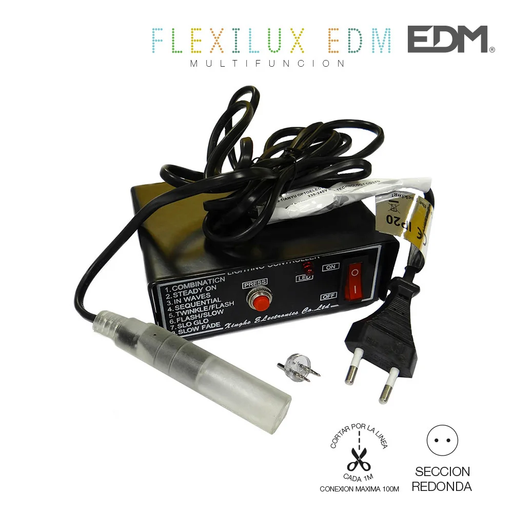 Programador para Tubo Flexilux 2 Vias Ip44 100m Ed
