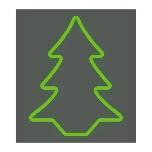 Figura Abeto Flexiled 62cm Verde