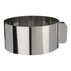 Molde para Empratar Extensivel Inox Diam.16cm a 30