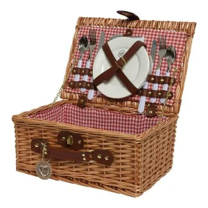 Cesta de Picnic Completa Esp. Casais 26x38x18cm