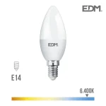 Lâmpada Vela LED E14 5w 400 Lm 6400k Luz Fria