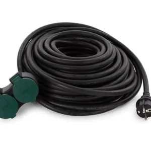 Cabo de Extensão para Exterior com 2 Tomadas