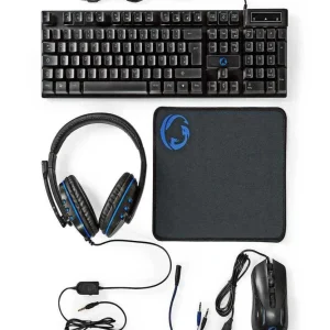 Nedis Gaming Combo Kit Teclado Rato Incluído Usb .