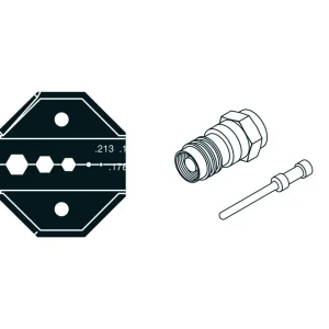 Acessório de Ferramenta de Cravação Coaxial/Fibra