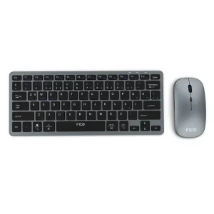 Teclado Inca Ibk-572bt Bt 2.4g Smart Cinza