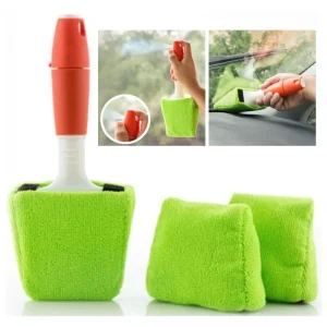 Escova de Limpeza de Vidro C/3 Panos Microfibras