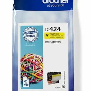 Tinteiro de Tinta Original Brother ?lc424y Amarelo