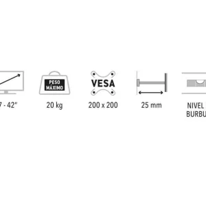 Suporte para Tv Led/Tft de 17" a 42