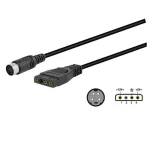 Ligação de Tomada Oca Macho de 5,5x2,1 Mm para Mi.