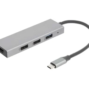 Adaptador de Concentrador 4 em 1 Usb-C para Usb Y.