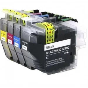 Conjunto 4 Tinteiros Compatíveis Brother Lc3217 /.