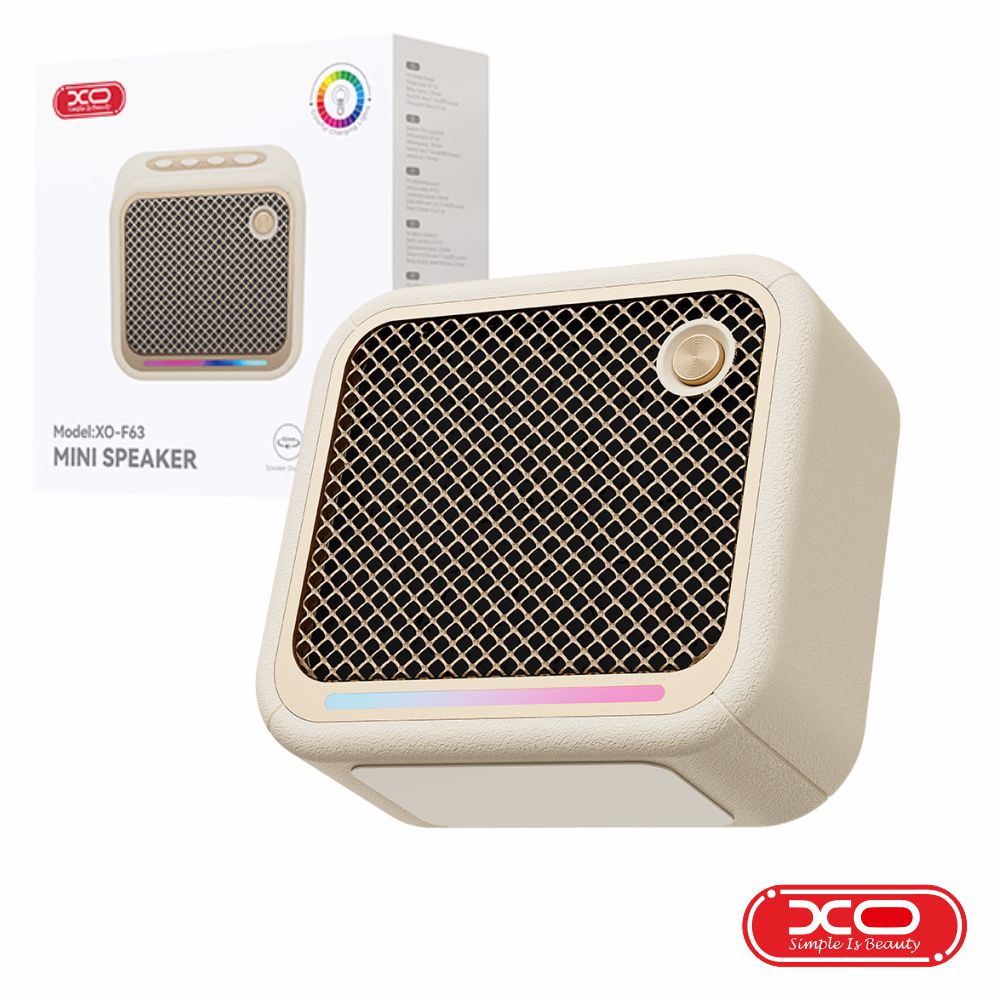 Coluna Bluetooth Portátil FM/Micro SD JOY 5W Bege XO
