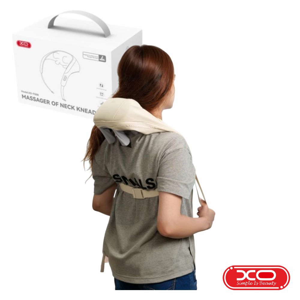Massajador De Pescoço C/ Bateria 1200mAh Bege XO
