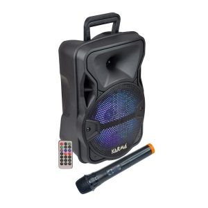KM-LX8 Coluna Portátil 8″ 30W USB/SD/BT/BAT/FM/TWS + 1 Micro VHF