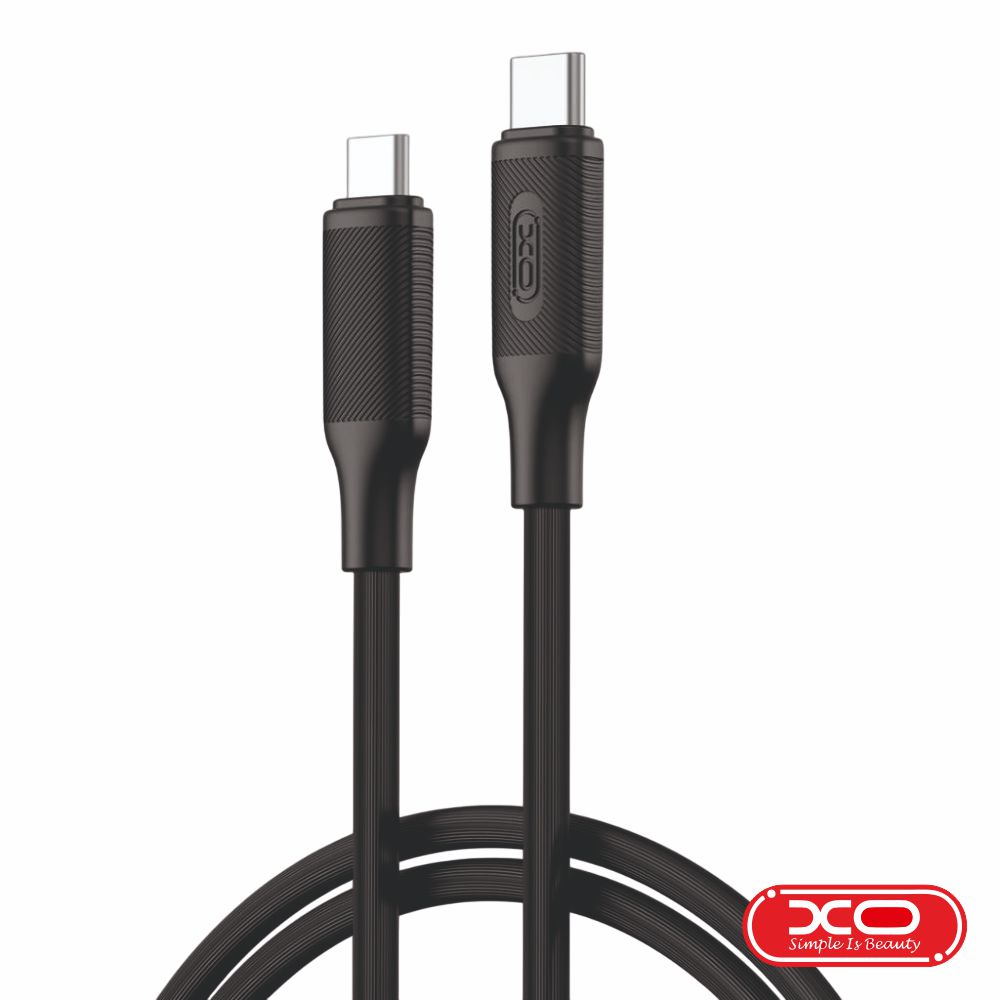 Cabo USB-C Macho / USB-C Macho 1m 60W PD Preto XO
