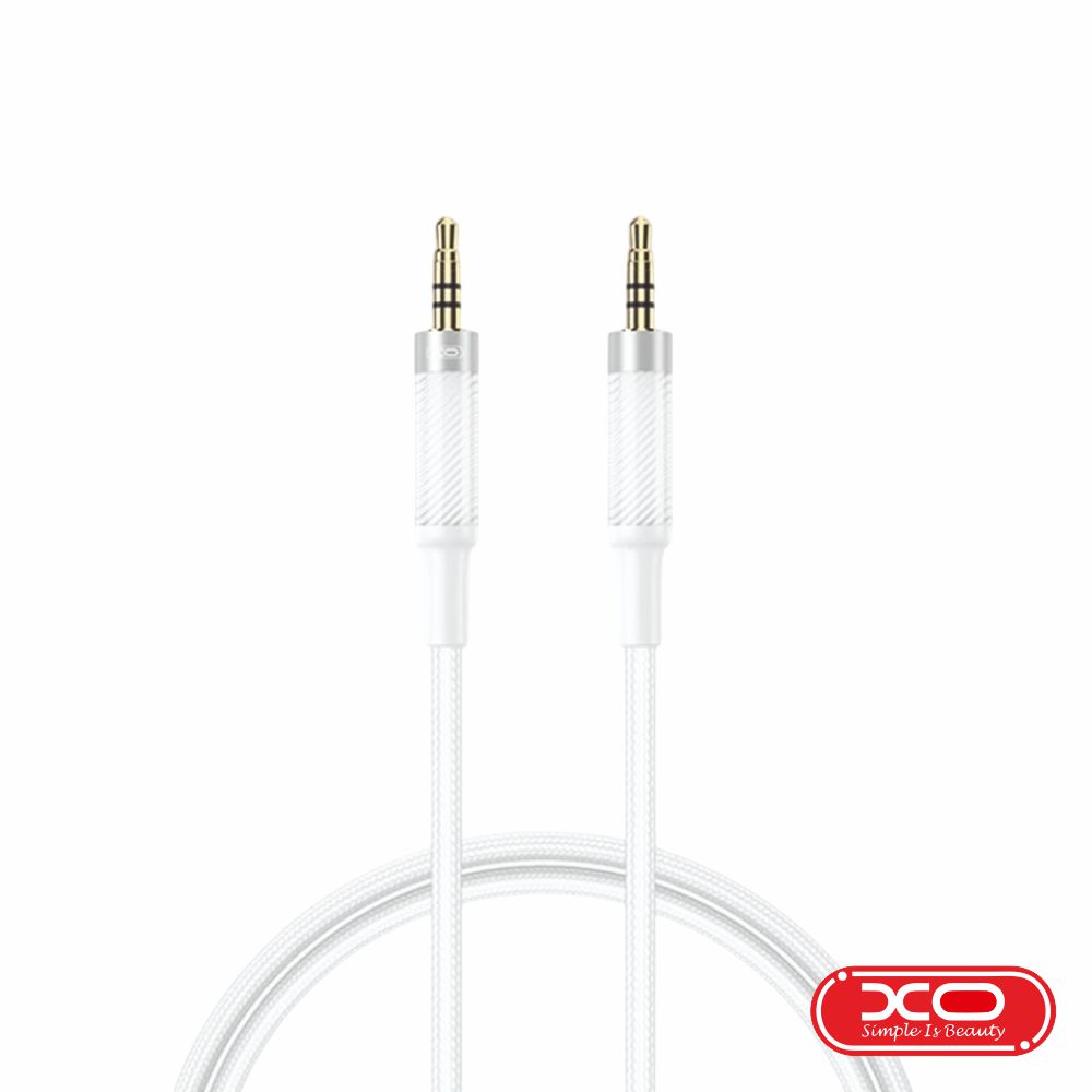 Cabo Jack 3.5mm Macho / Jack 3.5mm Macho 1m Branco XO