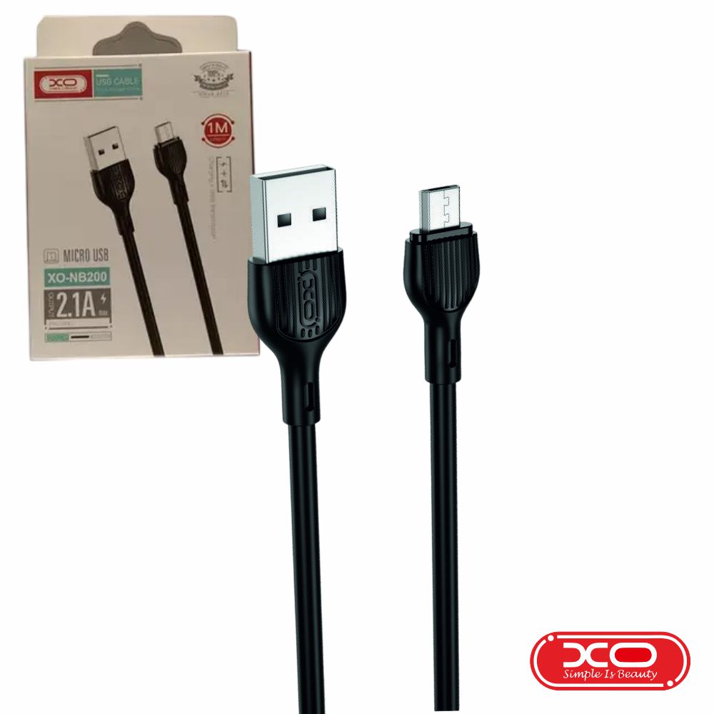 Cabo USB-A Macho P/ Micro USB Macho 2.1A 1m XO