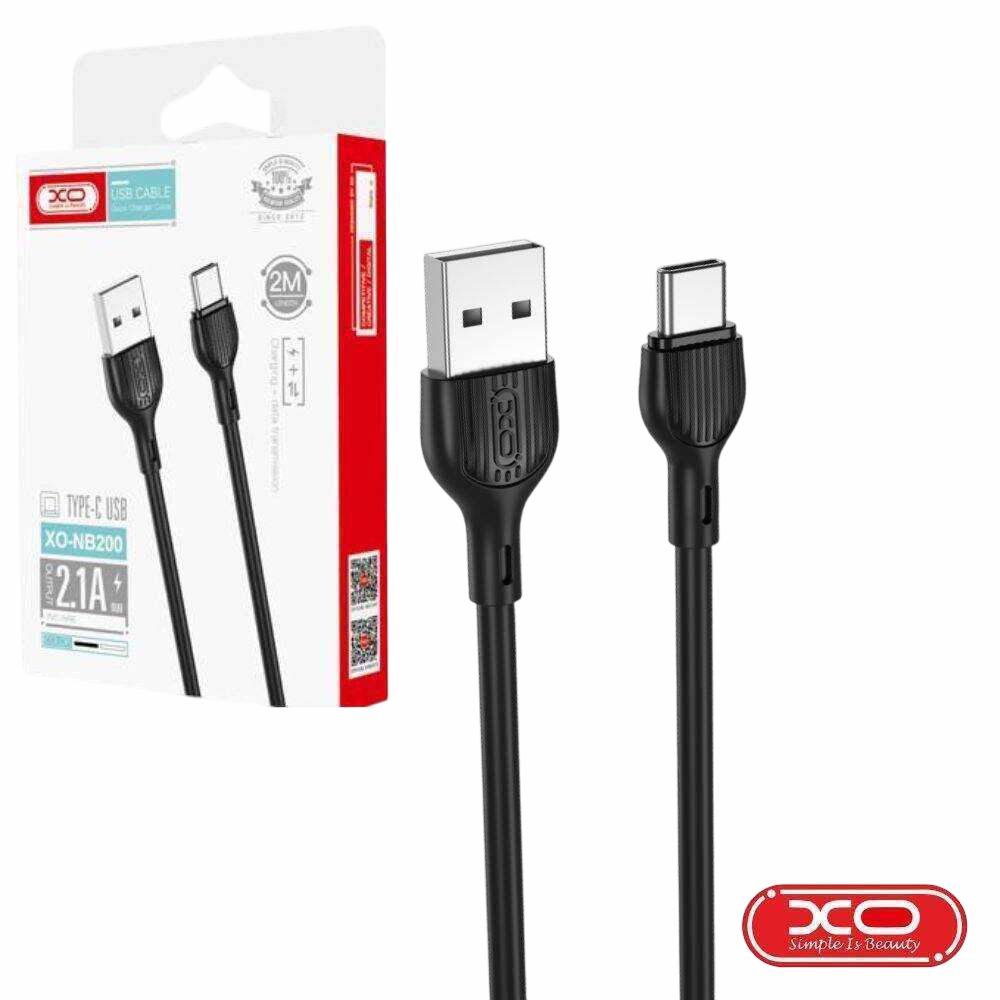 NB200-USBC-BK/2 CABO USB-A MACHO / USB-C MACHO 2M PRETO XO
