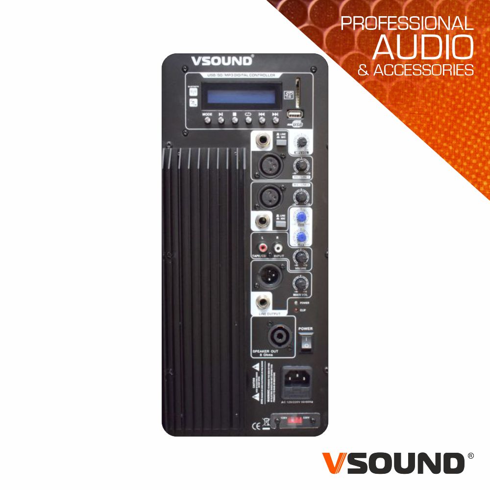 Modulo De Amplificação Completo P/ VSSPRO15APUSB-AMP VSOUND