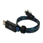Realpower Usb A/Lightning 0.75m 0,75 M Preto, Azul