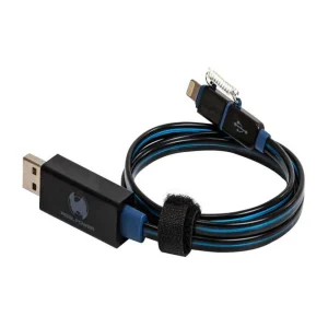 Realpower Usb A/Lightning 0.75m 0,75 M Preto, Azul