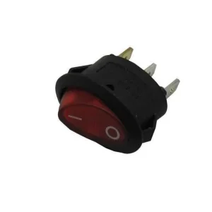 Interruptor Luminoso 6a 250v Vermelho Ovalado
