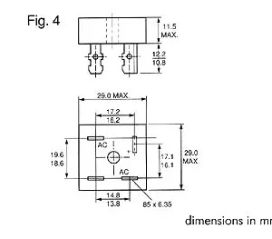 Ponte Rectificadora 800v-35a (Kbpc3508)