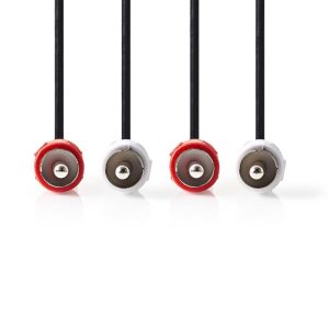 Cabo 2x Rca Macho Para 2x Rca Macho 5m